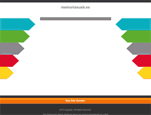 Tablet Screenshot of memoriasusb.es